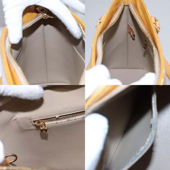 LOUIS VUITTON Monogram Vernis Houston Hand Bag Beige M91004 - Picture 13 of 13